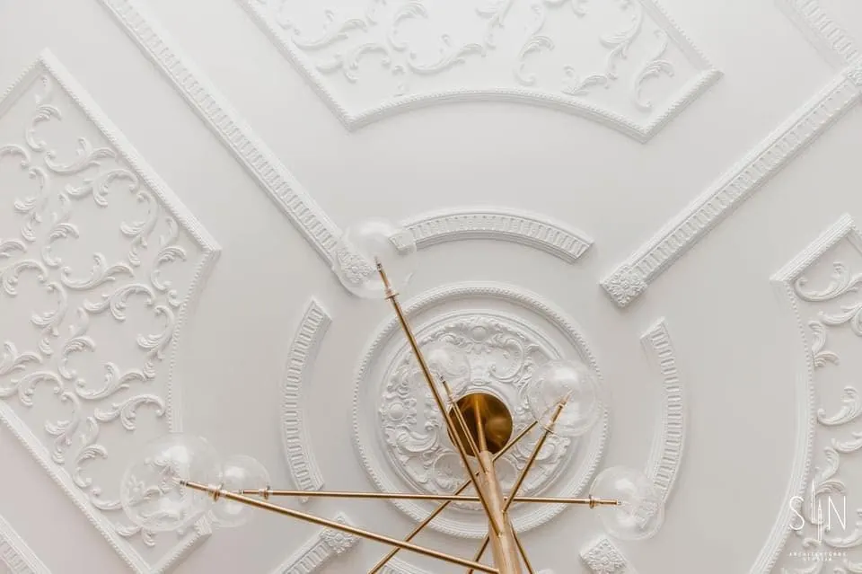 Lubų ir karnizų dekoro detalės